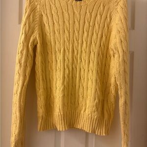 Ralph Lauren Sunny Yellow Cable Knit Sweater